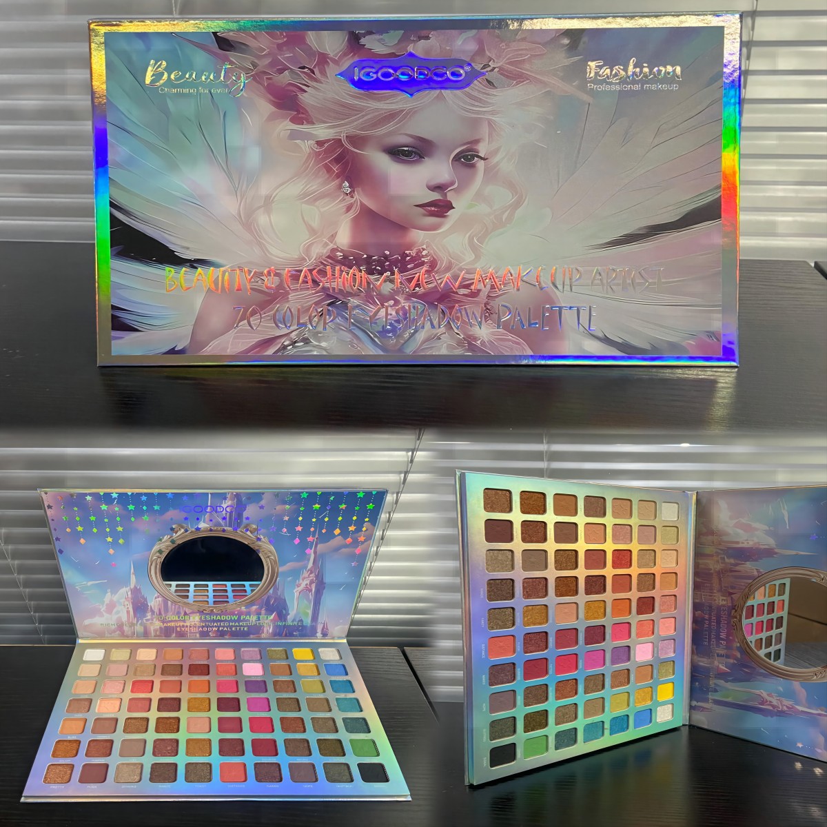 Beauty Makeup Eyeshadow Palette - 70 Eye Shadow Plate Shimmer Matte