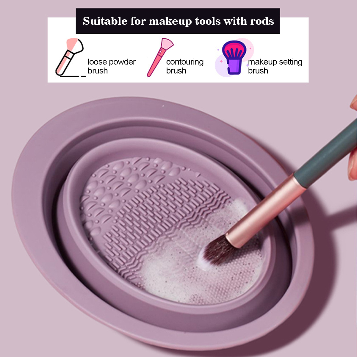 Silicone Makeup Brush Cleaning - đánh giá và giá Beauty Makeup Korean