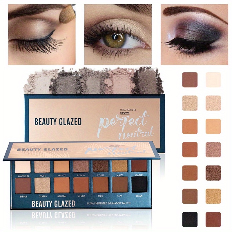 BEAUTY GLAZED 14 Colors Eyesha - đánh giá và giá Beauty Makeup Eyeshadow Palette