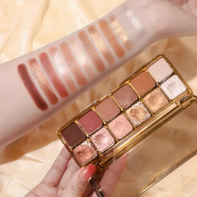 12 Colors Glitter Eye Shadow P - đánh giá và giá Beauty Makeup Eyeshadow Palette