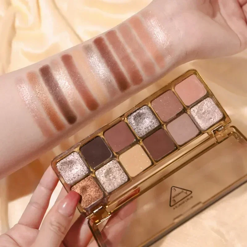 12 Colors Glitter Eye Shadow P - đánh giá và giá Beauty Makeup Eyeshadow Palette
