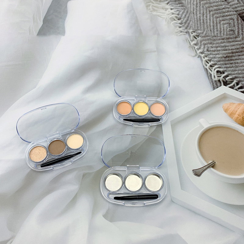 【3In1 Makeup Aluminum Palette  - đánh giá và giá Beauty Makeup Eyeshadow Palette