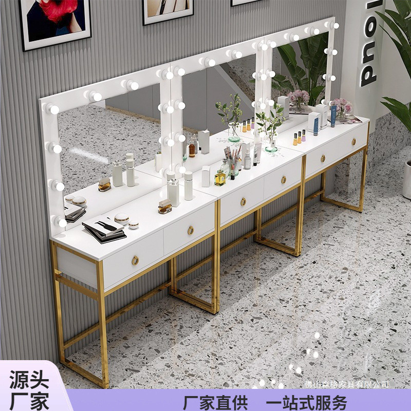Studio dresser with lamp mirro - đánh giá và giá Beauty Makeup Training