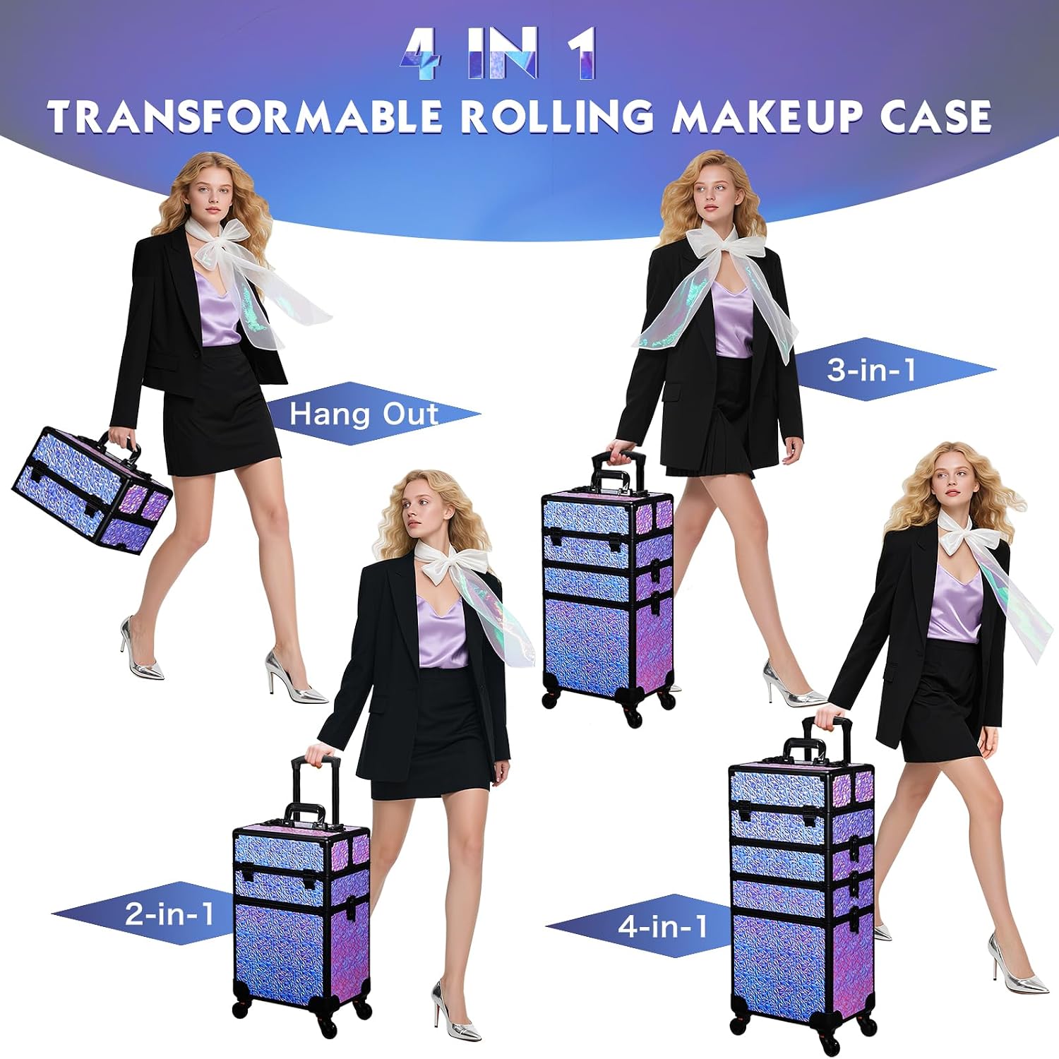 Rolling Makeup Train Case, Lar - đánh giá và giá Beauty & Makeup Katia Di Paola