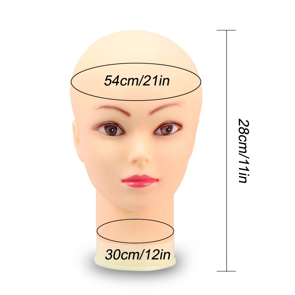 Soft Bald Wig Practice Mannequ - đánh giá và giá Beauty Makeup Training