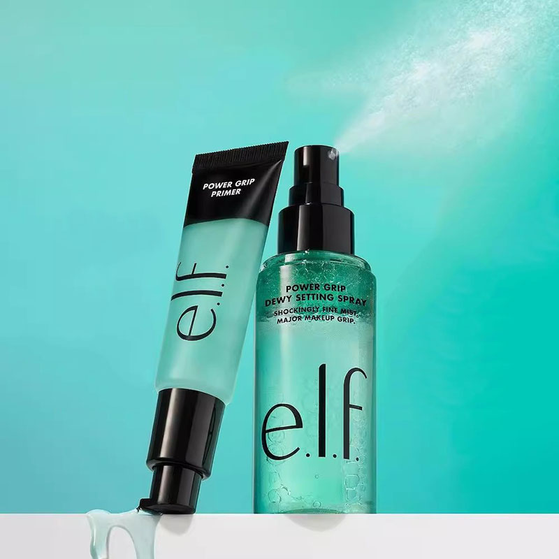 Elf Makeup Power Grip Dewy Set - đánh giá và giá Makeup Fixing Mist